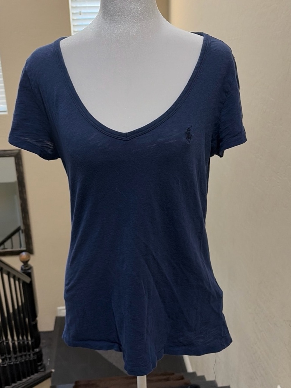 Ralph Lauren Deep Navy V-Neck Short Sleeve Tee